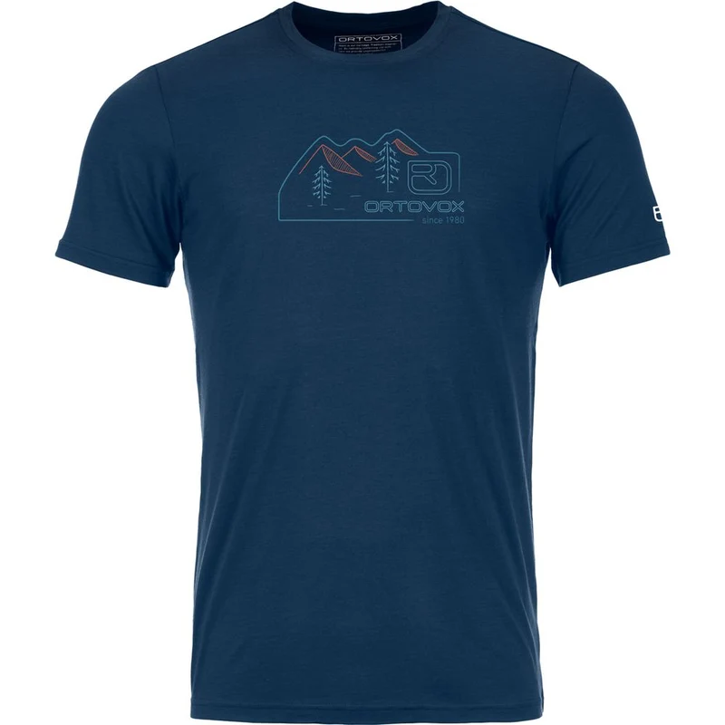 Ortovox 150 Cool Vintage Badge Herren T-Shirt deep ocean