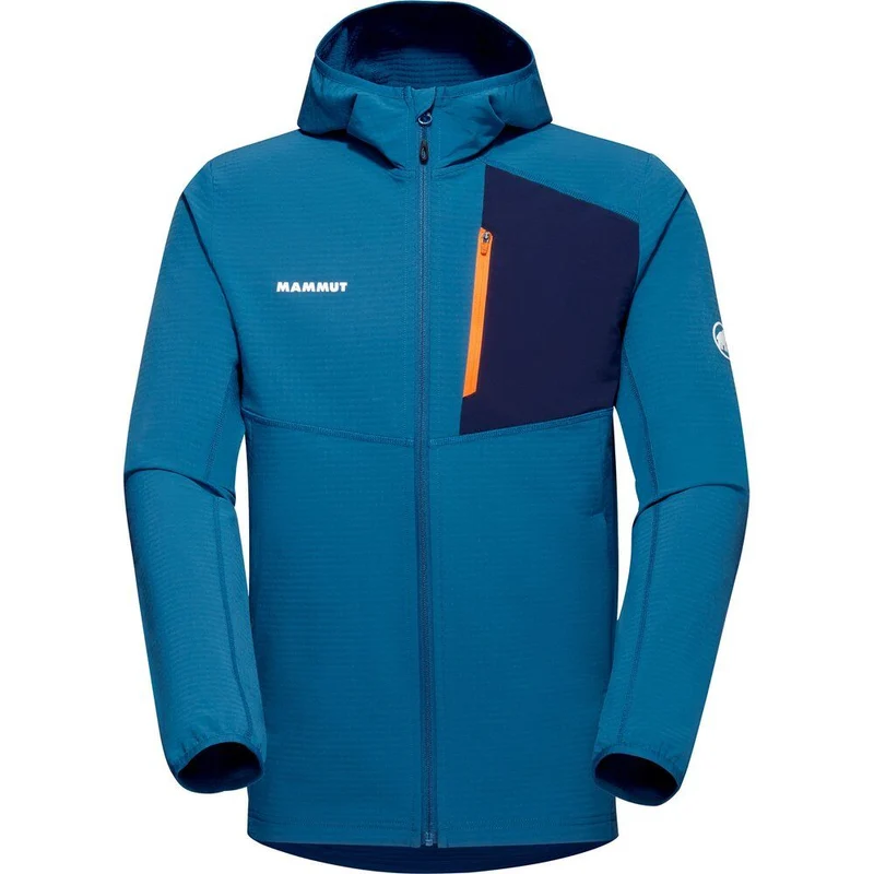 Mammut Herren Funktionsjacke Madris Light Ml Hooded Jacket Men deep ice Midlayer