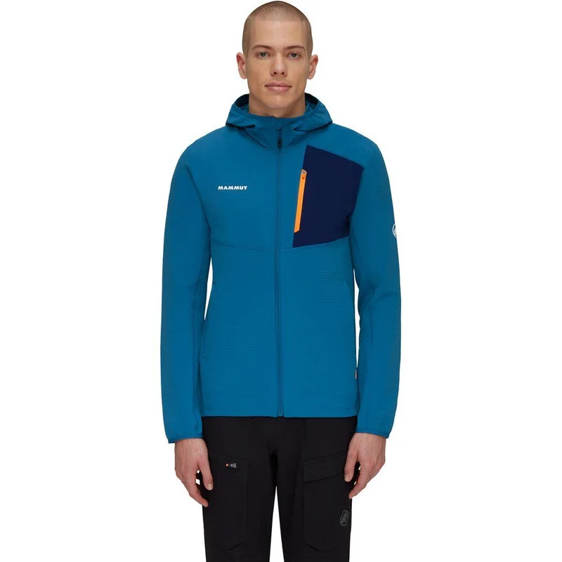 Mammut Herren Funktionsjacke Madris Light Ml Hooded Jacket Men deep ice Midlayer