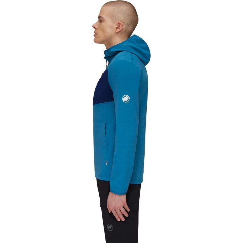 Mammut Herren Funktionsjacke Madris Light Ml Hooded Jacket Men deep ice Midlayer