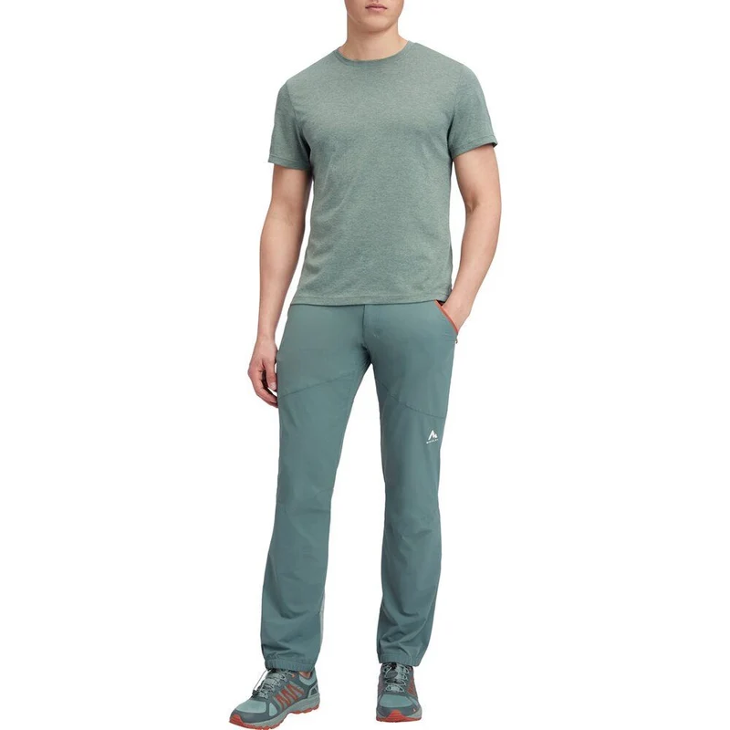 McKinley Hunu Herren T-Shirt melange/green dark