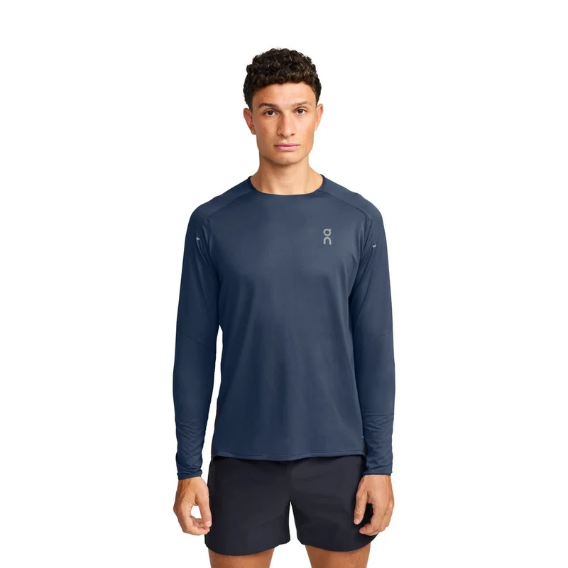 On Performance Long-T Herren Langarmshirt denim navy
