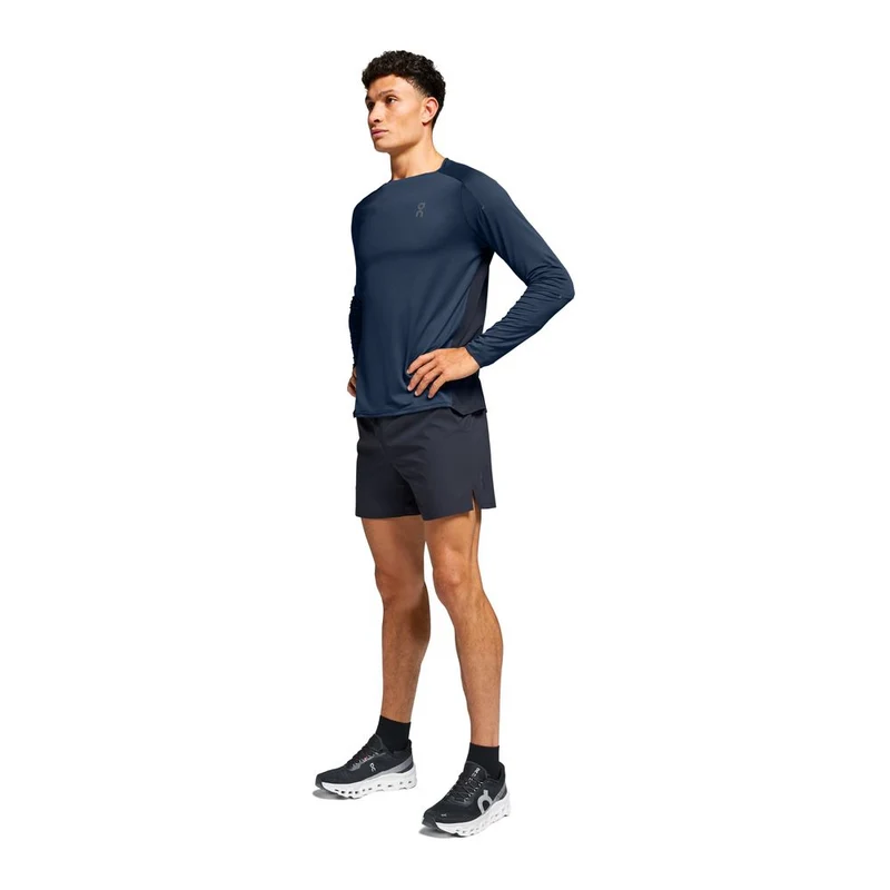 On Performance Long-T Herren Langarmshirt denim navy