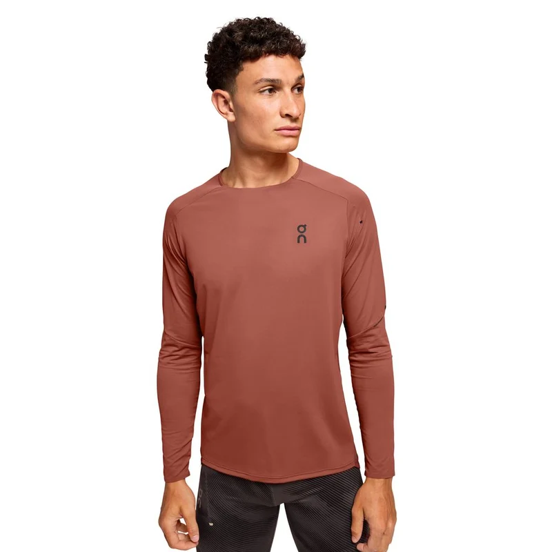 On Performance Long-T Herren Langarmshirt auburn ruby