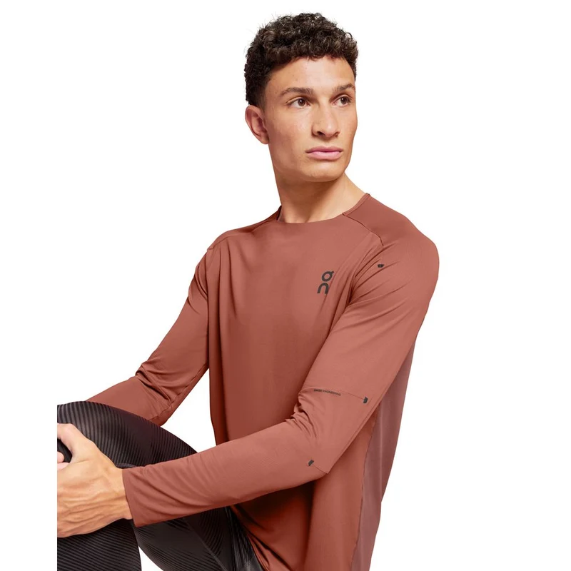 On Performance Long-T Herren Langarmshirt auburn ruby