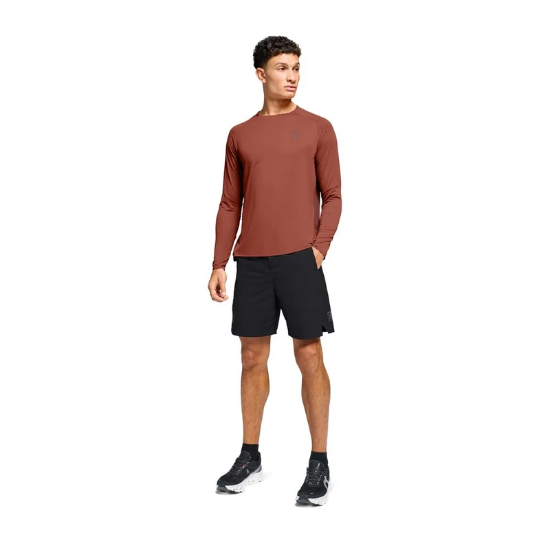 On Performance Hybrid Short black Laufhose