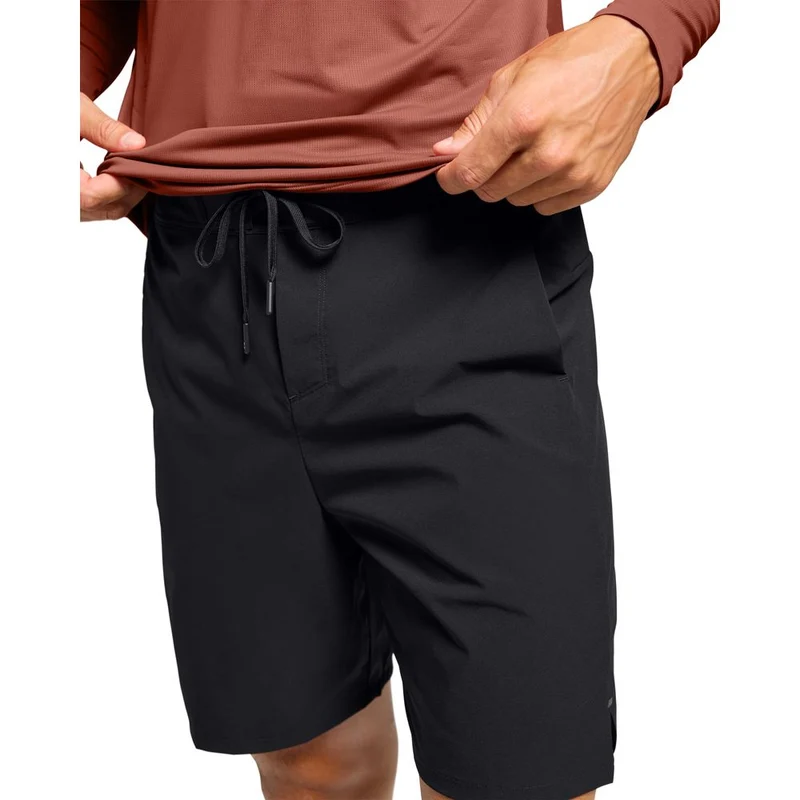 On Performance Hybrid Short black Laufhose