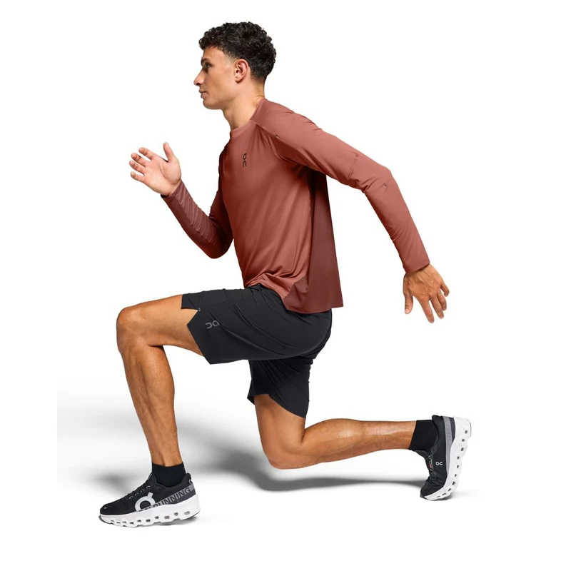 On Performance Hybrid Short black Laufhose