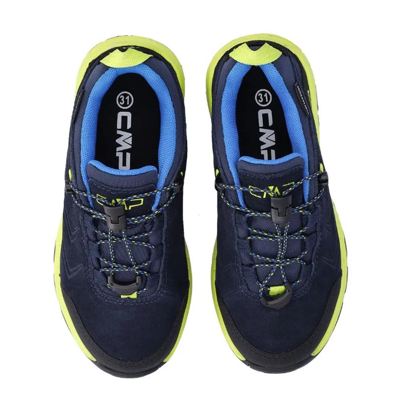 CMP Kids Melnick low Trekking WP blue lime (Größe 38 bis 41)