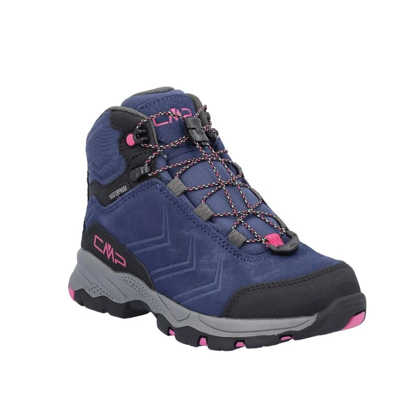CMP Kids Melnick Mid Trekking WP blue fuxia (Größe 28 bis 37)