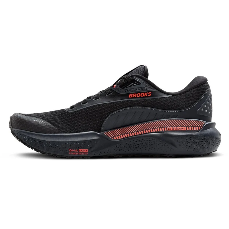 Brooks Adrenaline GTS 24 Women Weatherized black ebony hot coral