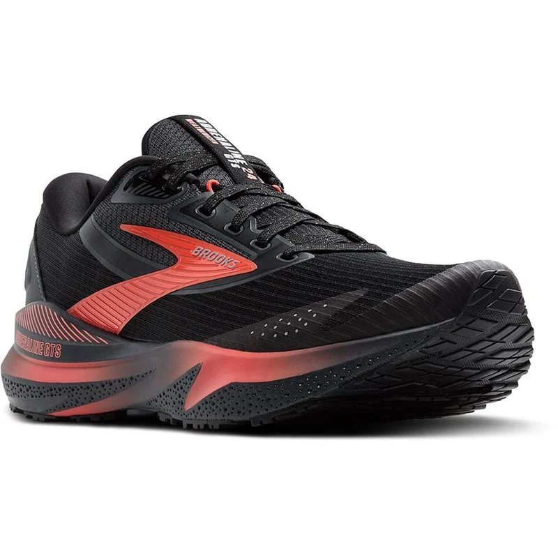 Brooks Adrenaline GTS 24 Women Weatherized black ebony hot coral