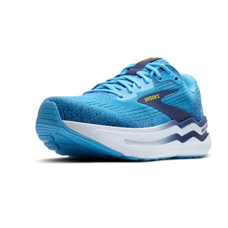 Brooks Ghost Max 2 Herren Laufschuhe Bonnie Blue Ribbon Yellow
