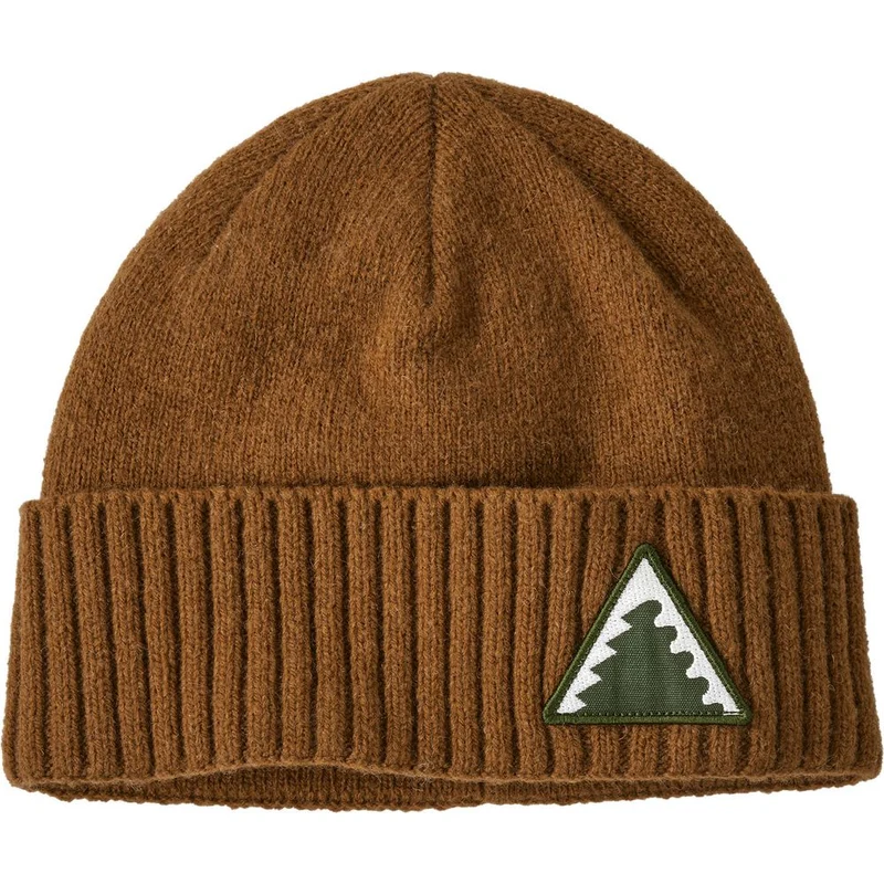 Patagonia Brodeo Beanie dawn tracks patch: shelter brown