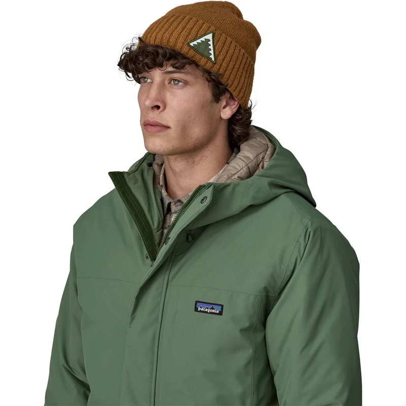 Patagonia Brodeo Beanie dawn tracks patch: shelter brown