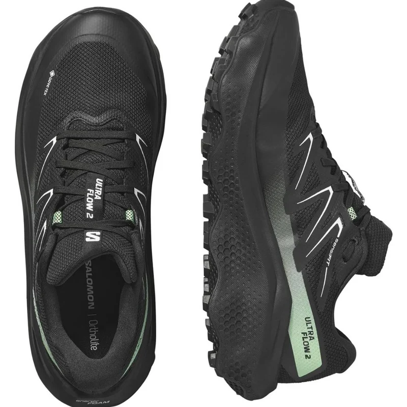Salomon Ultra Flow 2 GTX - black/black/patina green