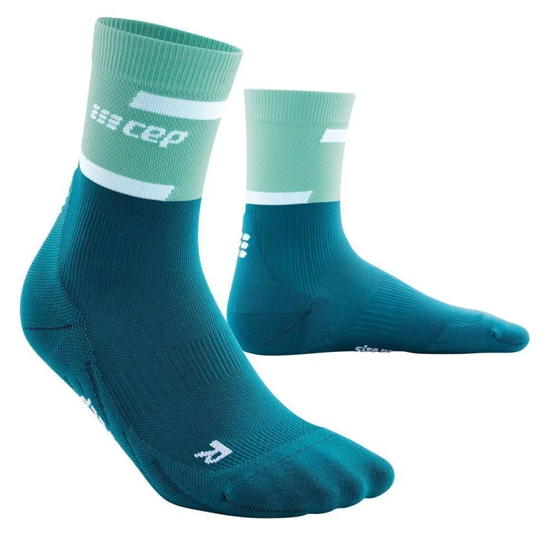 CEP the run socks, mid cut Damen Laufsocken ocean/petrol