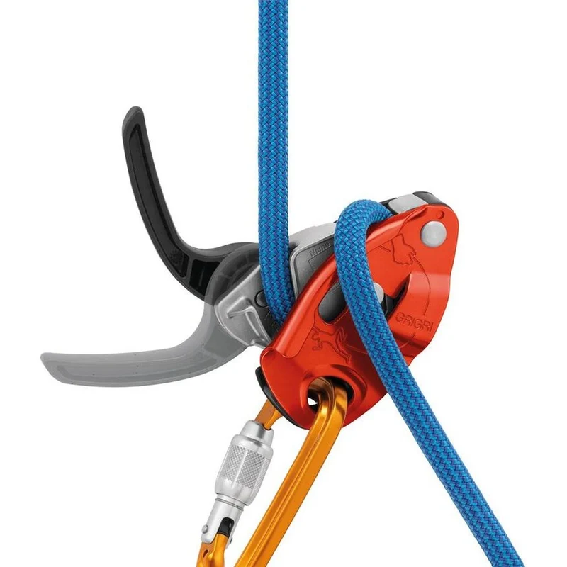 Petzl Grigri Halbautomat Sicherungsgerät red/orange