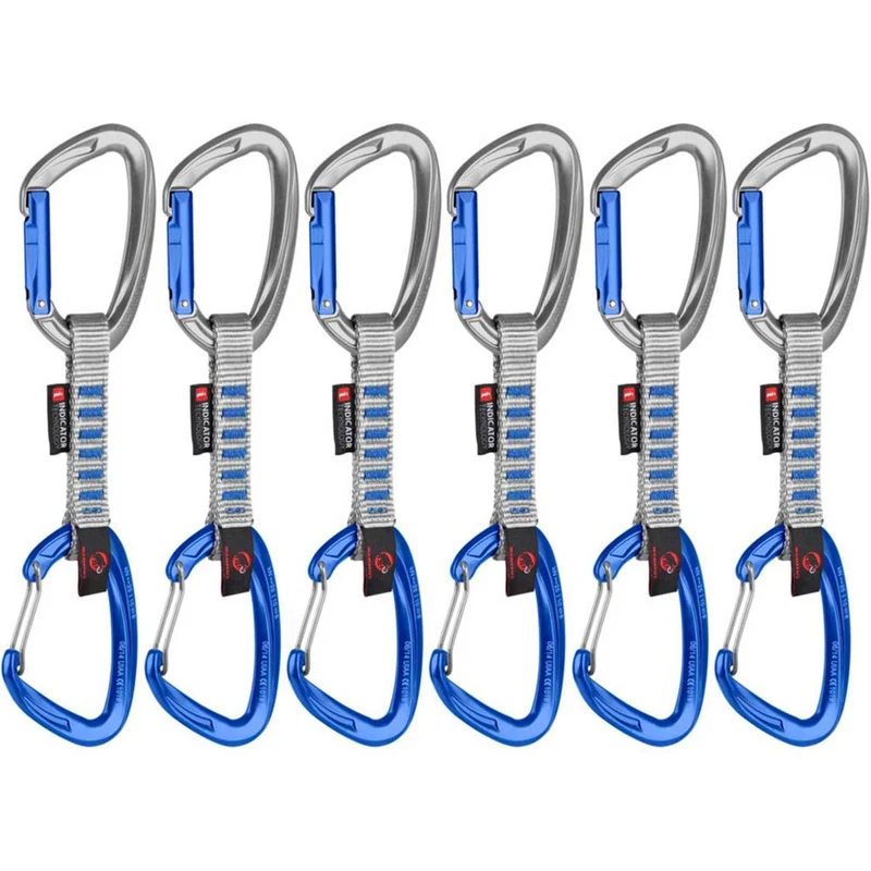 Mammut Crag Keylock Wire Indicator 10 cm 6er Express Set silver-ultramarine