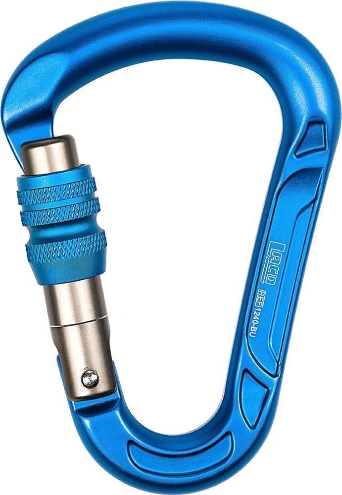LACD HMS RB Screw Karabiner blue