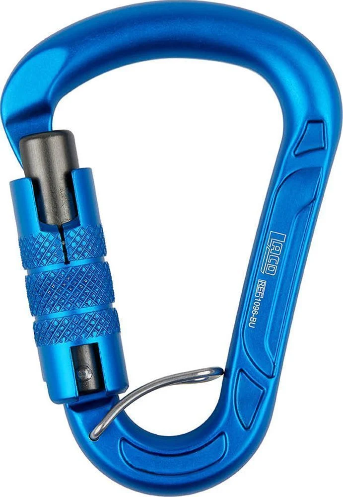 LACD Belay HMS Trilock Karabiner blue