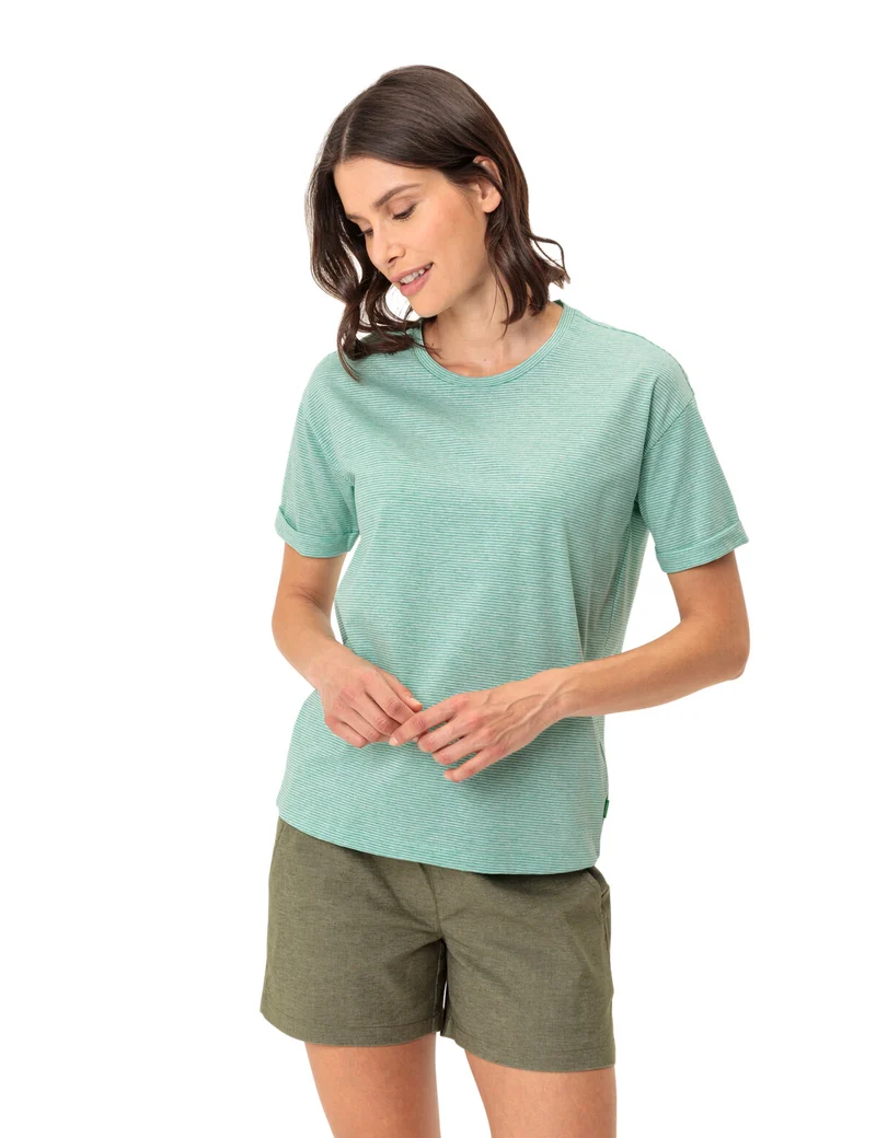 VAUDE Women's Mineo Gestreiftes T-Shirt Nachhaltig