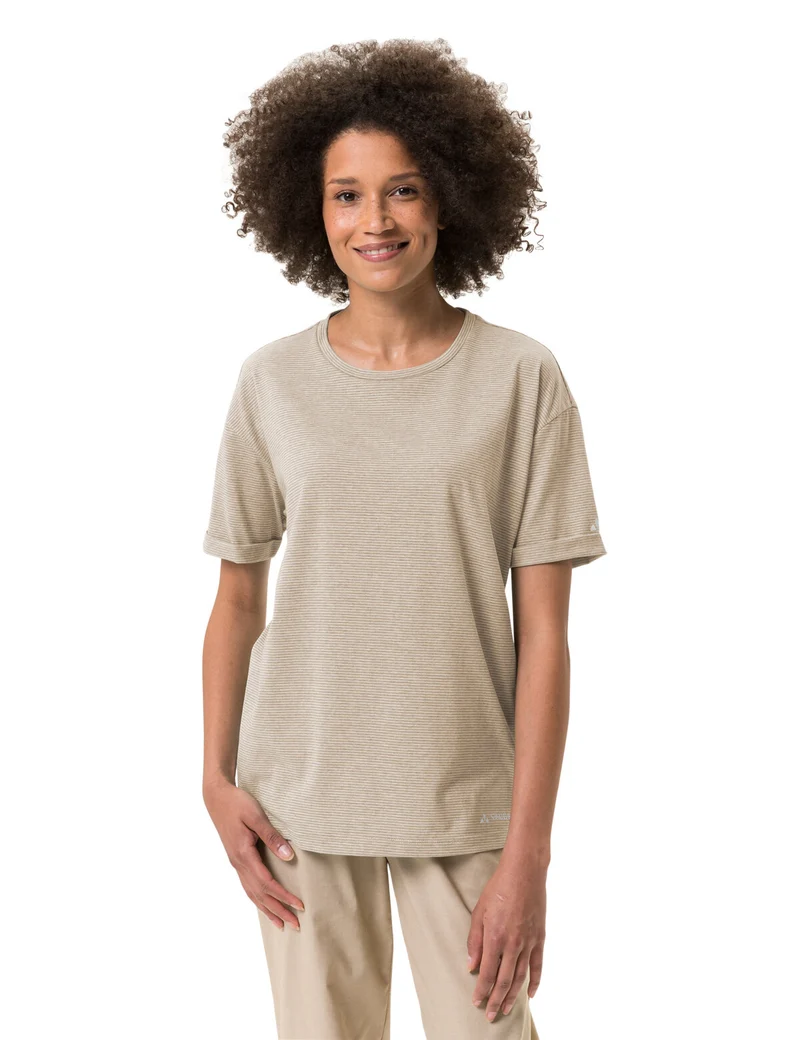 VAUDE Women's Mineo Gestreiftes T-Shirt Nachhaltig
