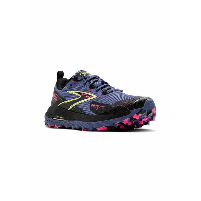 Brooks Cascadia 18 GTX Damen Laufschuhe Grey Blue Black Pink