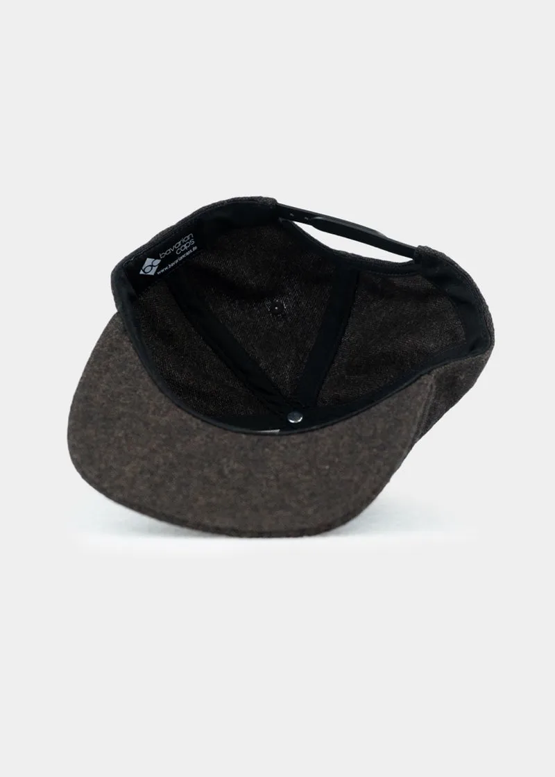 BAVARIAN CAPS Edelweiss Flanell Cap Dunkelbraun