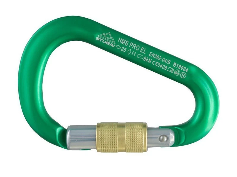 Stubai HMS Pro Easylock Karabiner grün