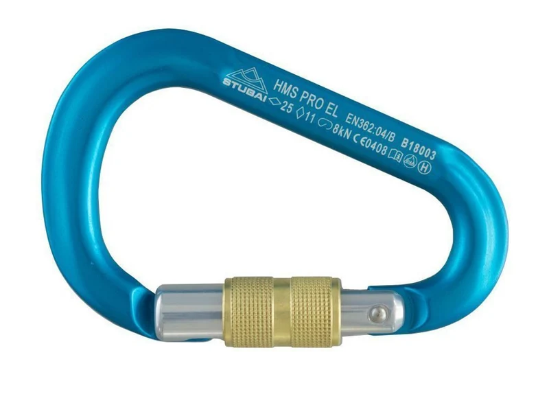 Stubai HMS Pro Easylock Karabiner türkis