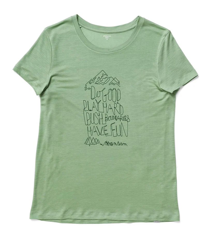 Houdini Tree Message Tee Damen T-Shirt ginkgo green