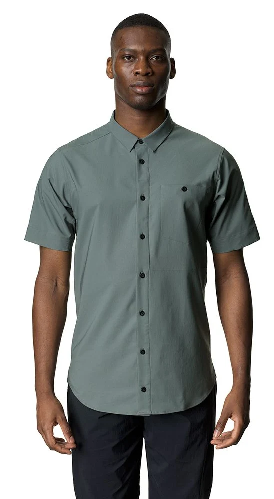 Houdini Shortsleeve Shirt Herren Kurzarmhemd greeness