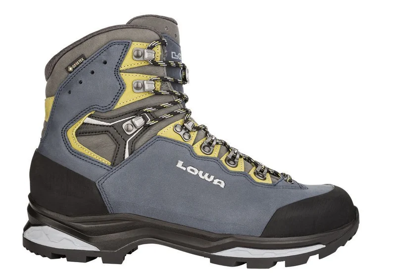 Lowa Camino Evo GTX Herren Wanderschuh stahlblau/kiwi