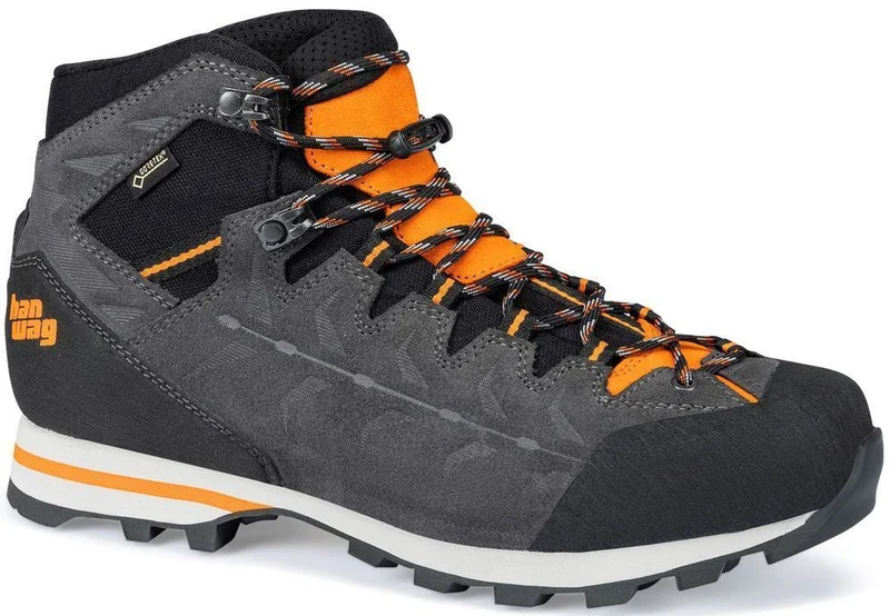 Hanwag Makra Light GTX Herren Bergschuh asphalt/orange
