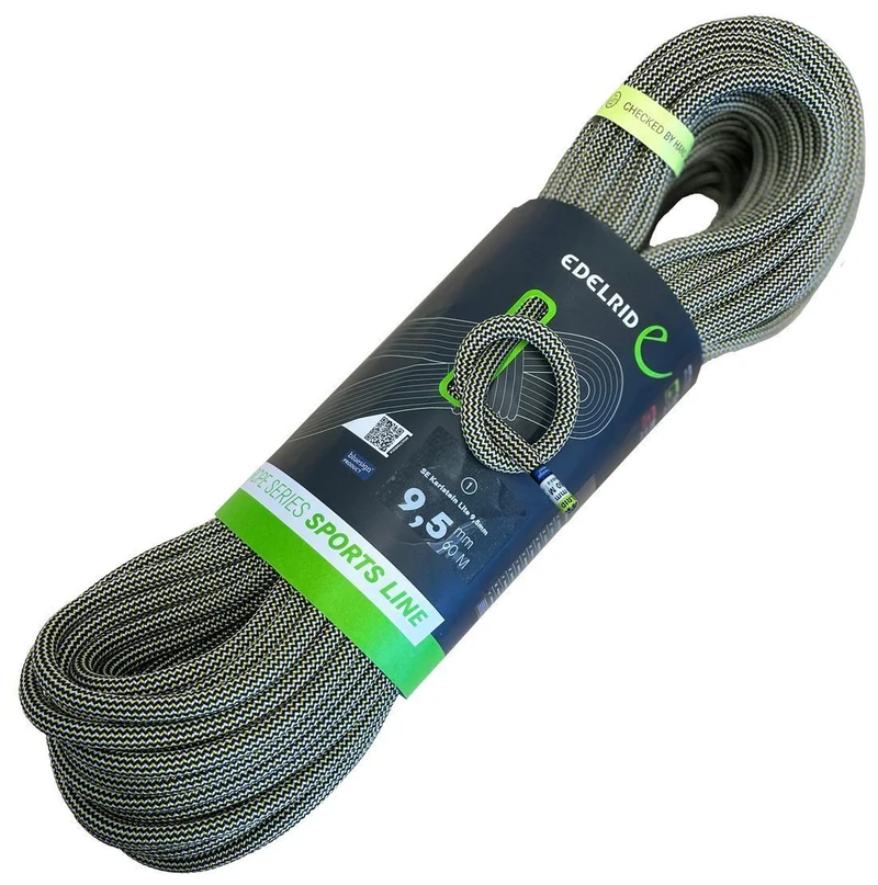 Edelrid Karlstein Lite 9,5 mm yellow-black Kletterseil