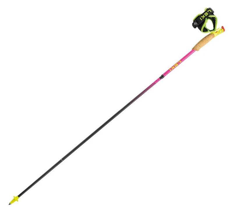 Leki Ultratrail FX.One Superlite Trailrunningstock neonpink-neonyellow-naturalcarbon
