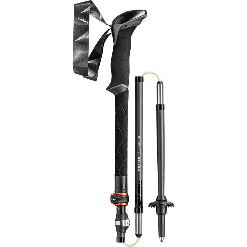Leki Makalu FX Carbon Faltstock black-orange-naturalcarbon