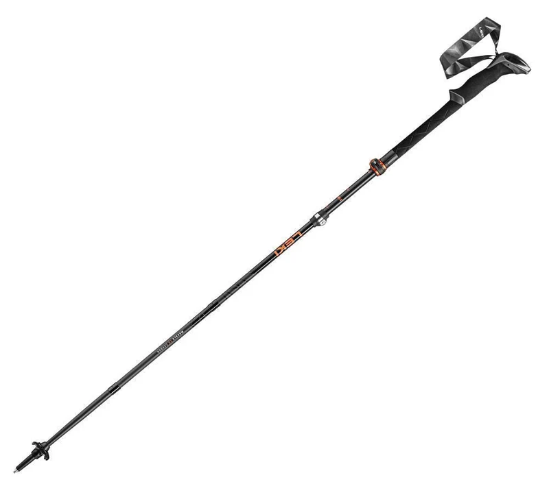 Leki Makalu FX Carbon Faltstock black-orange-naturalcarbon