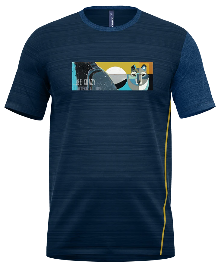 Crazy Idea Delay Herren T-Shirt wolf