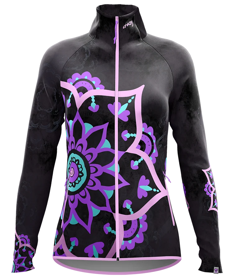 Crazy Idea Pull Dixy Light Damen Midlayer mandala