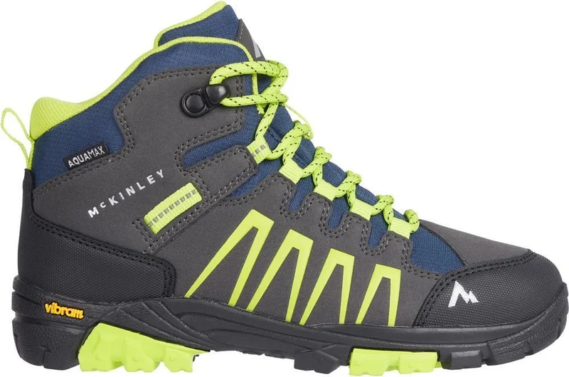 McKinley Denali Mid AQX J Kinder Wanderschuh anthracite/green lime