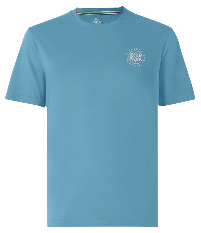 Sherpa Summit Tee Herren T-Shirt slate blue
