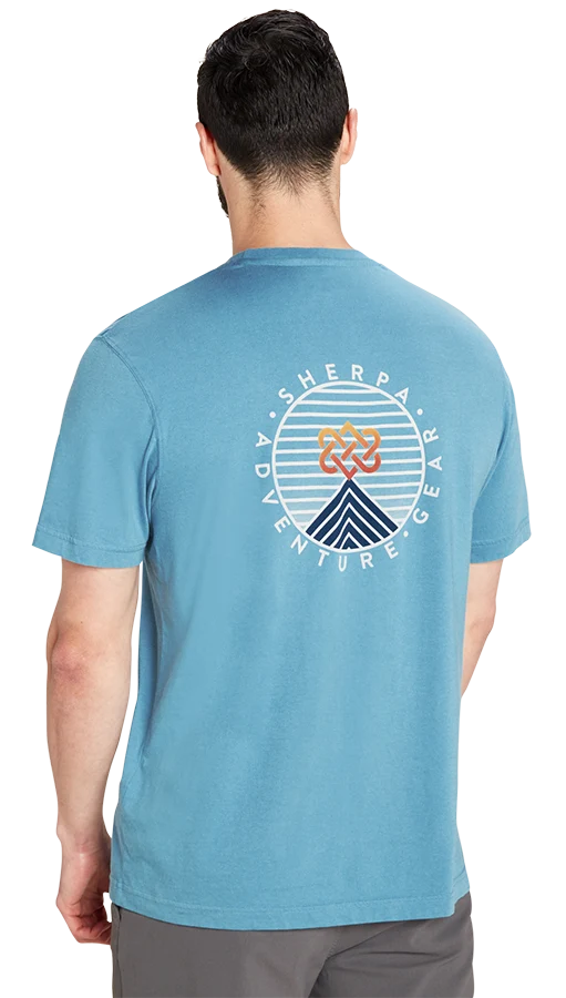 Sherpa Summit Tee Herren T-Shirt slate blue