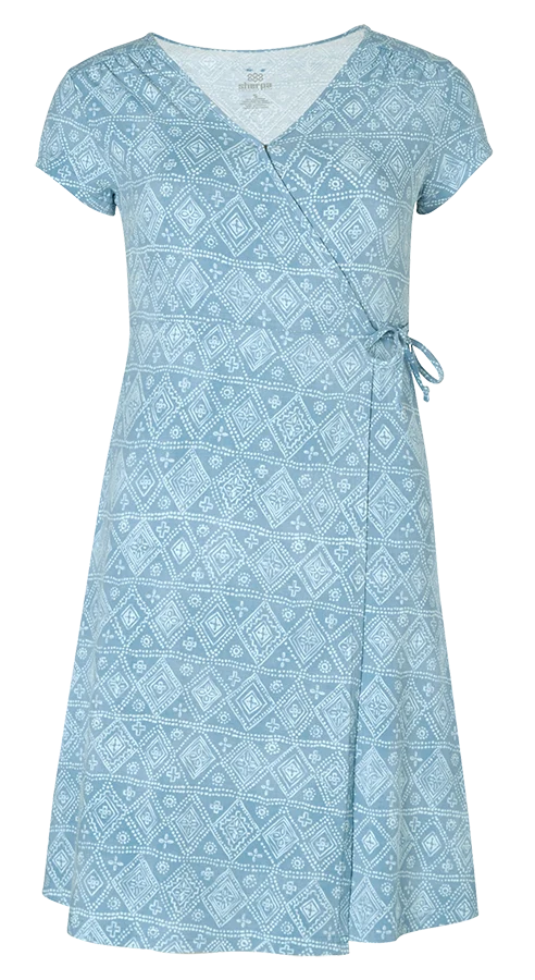Sherpa Padma Wrap Dress Damen Kleid slate geo