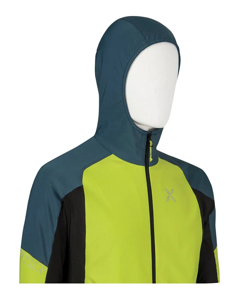 Montura Elevation Maglia Herren Midlayer verde lime/blu cenere