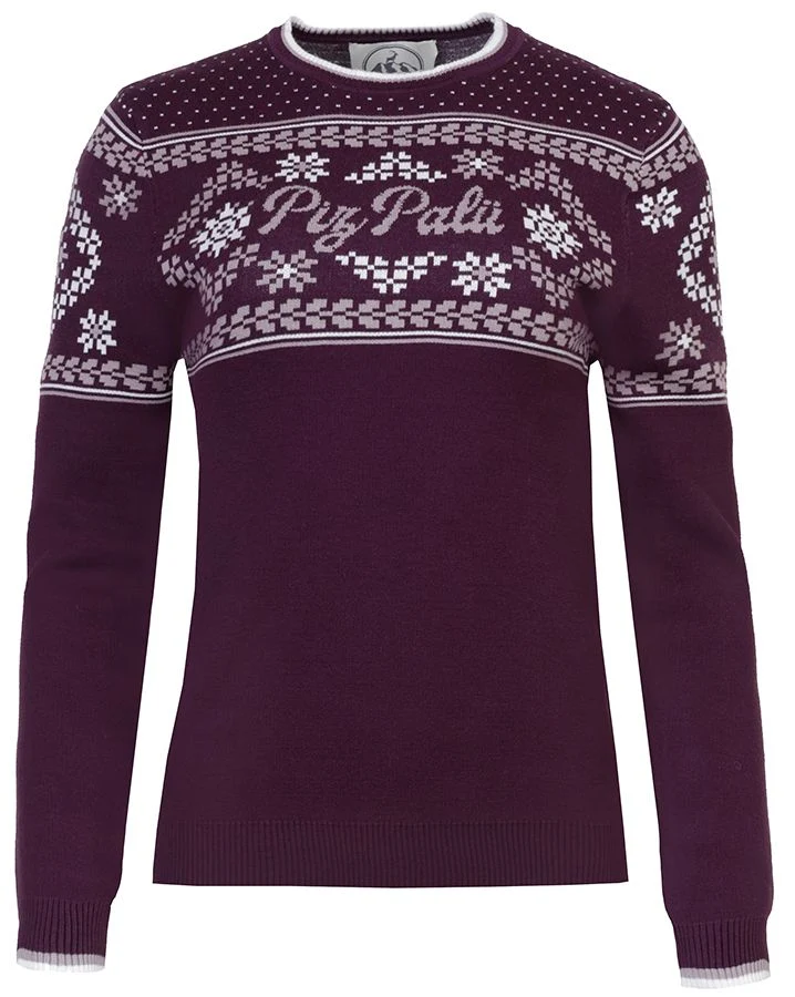 Piz Palü Jachenau Damen Pullover aubergine
