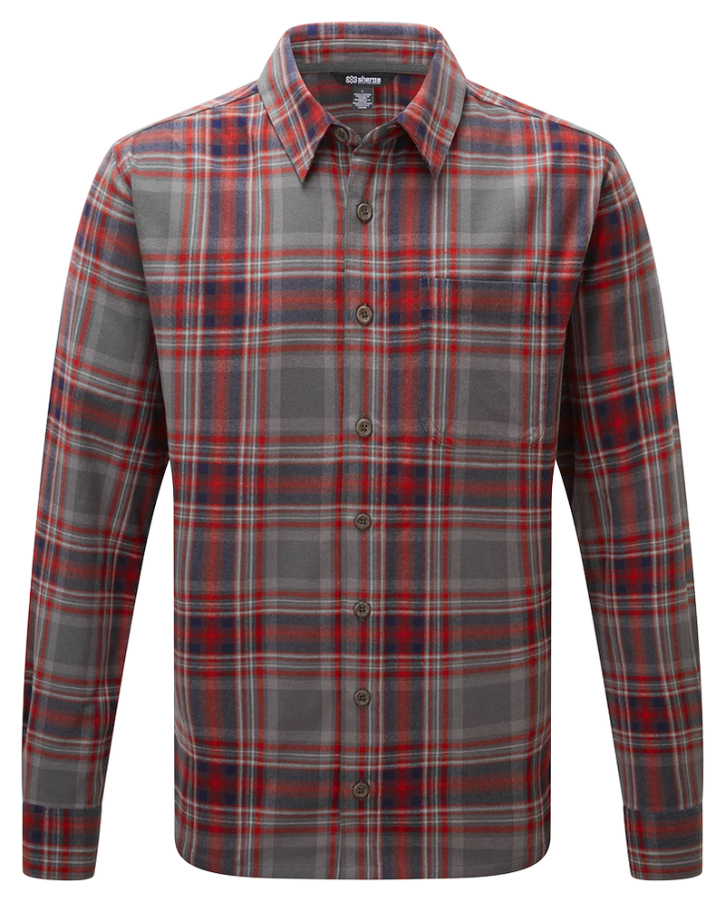 Sherpa Rudra Shirt Herren Langarmhemd kharani plaid