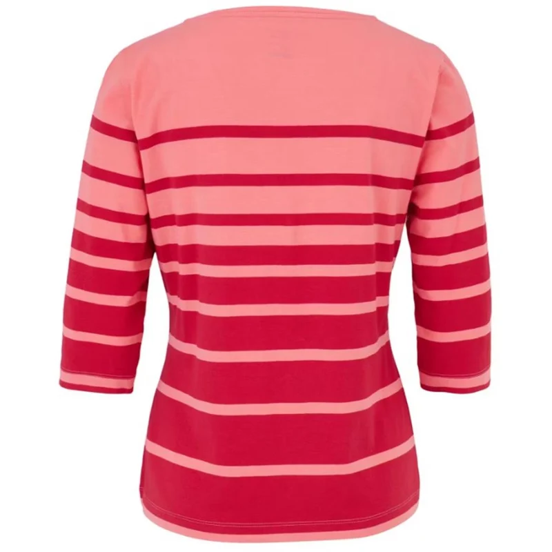 JOY - Lisa - 3/4 Arm Shirt - orange coral