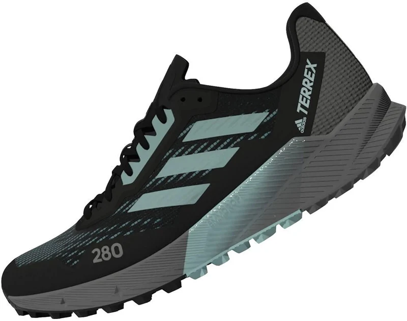Adidas Terrex Agravic Flow 2 W Damen Trailrunningschuh cblack/minton/ftwwht